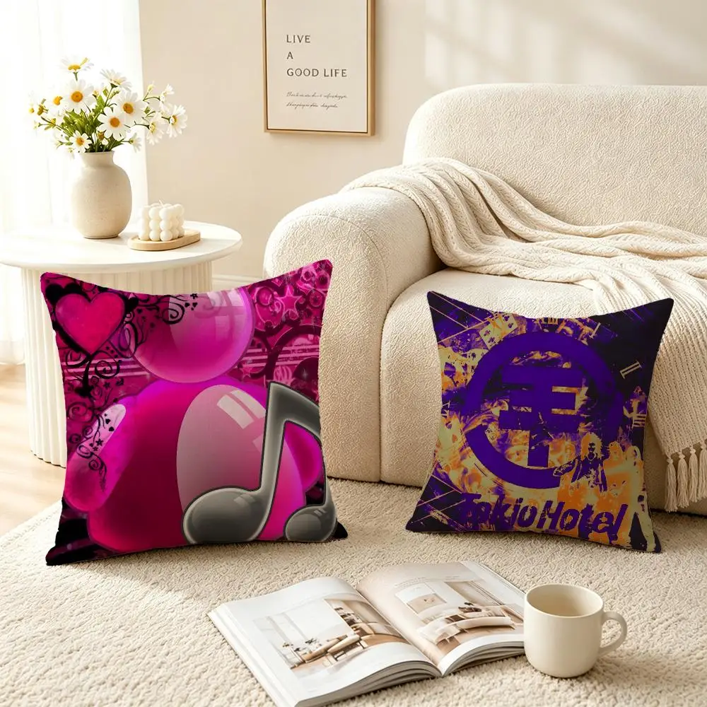 Band Tokio Hotel Cushion Cover Pillow Short Plush fresh natural Cushion for Living Room Bedroom Sofa Home Decoration
