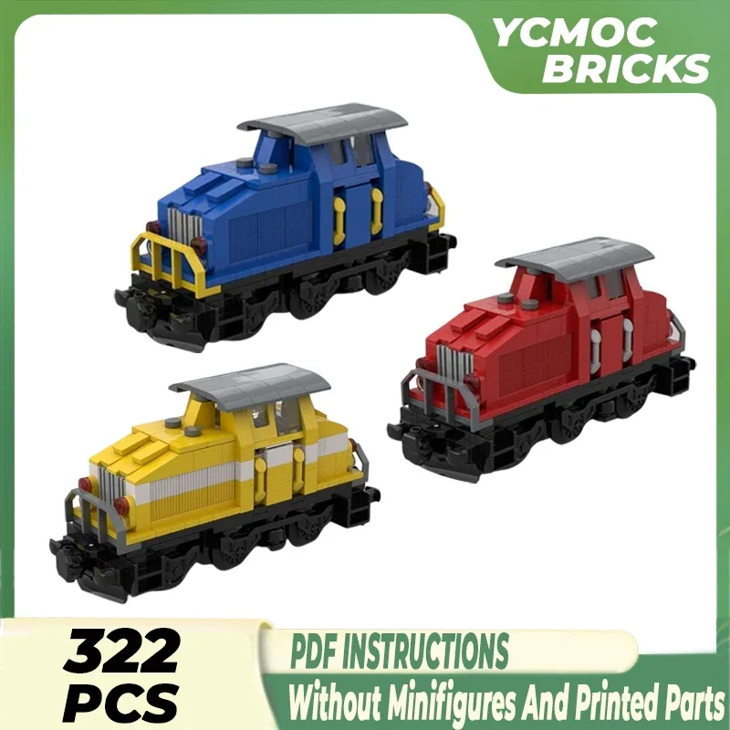 Bloques de construcción Moc para niños, juguete de ladrillos para armar tren de ciudad, serie Workslocomotive TECHNIC, ideal para regalo de Navidad, código DHG 500 C