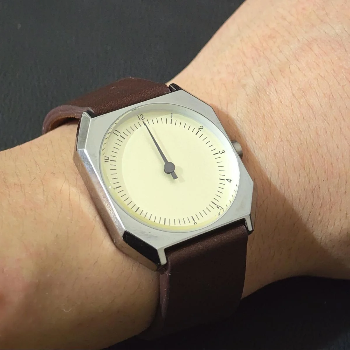 SKU Brand Single Hand Retro Men Watch Square Dial European American Fashion Quartz Wristwatch