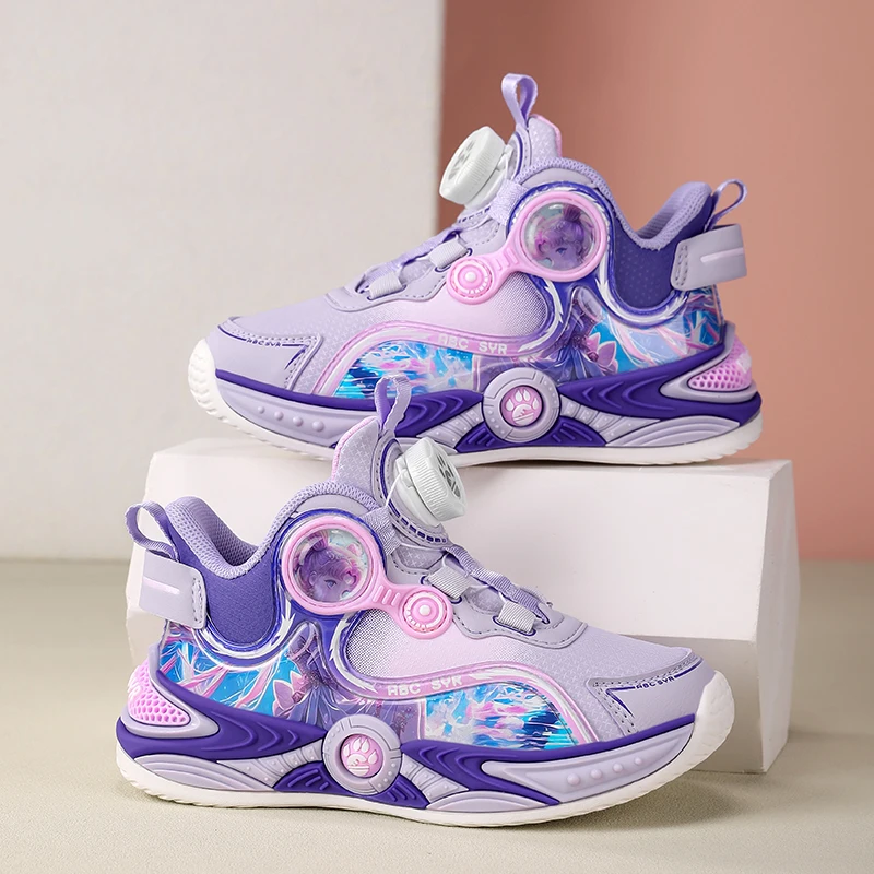 

2026 Childrens Basketball Shoes Fashion Girls Training Non Slip Sole Cushioned Sneakers Snug Soft Running Shoes For Kid