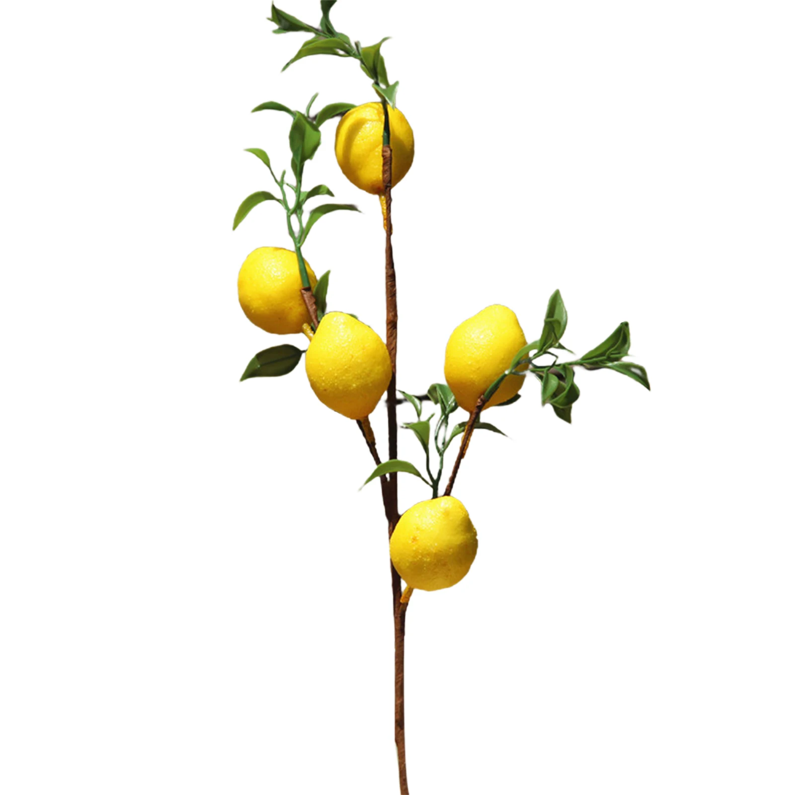 50cm Artificial Lemon Branch Yellow Imitation Fruit Plant Vine Home Wedding Party Room Decorations