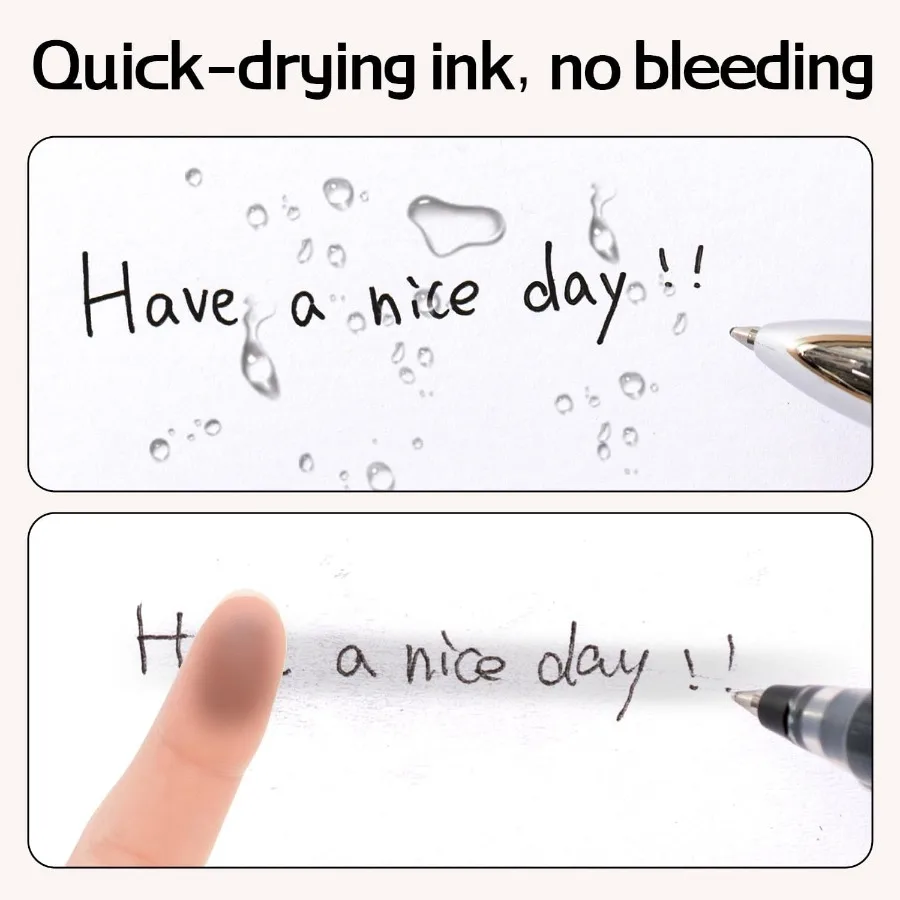 أقلام جل 30 قطعة أقلام قابلة للسحب حبر أسود قلم نقطة متوسطة السائبة 0.7 مللي متر كتابة سلسة سريعة الجفاف لا تنزف لرحلة ملاحظة Takin