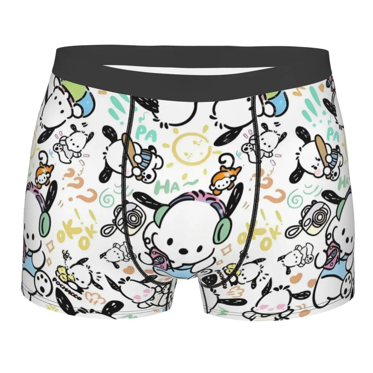

Custom Anime Pochacco Boxer Shorts For Homme 3D Print Underwear Panties Briefs Soft Underpants