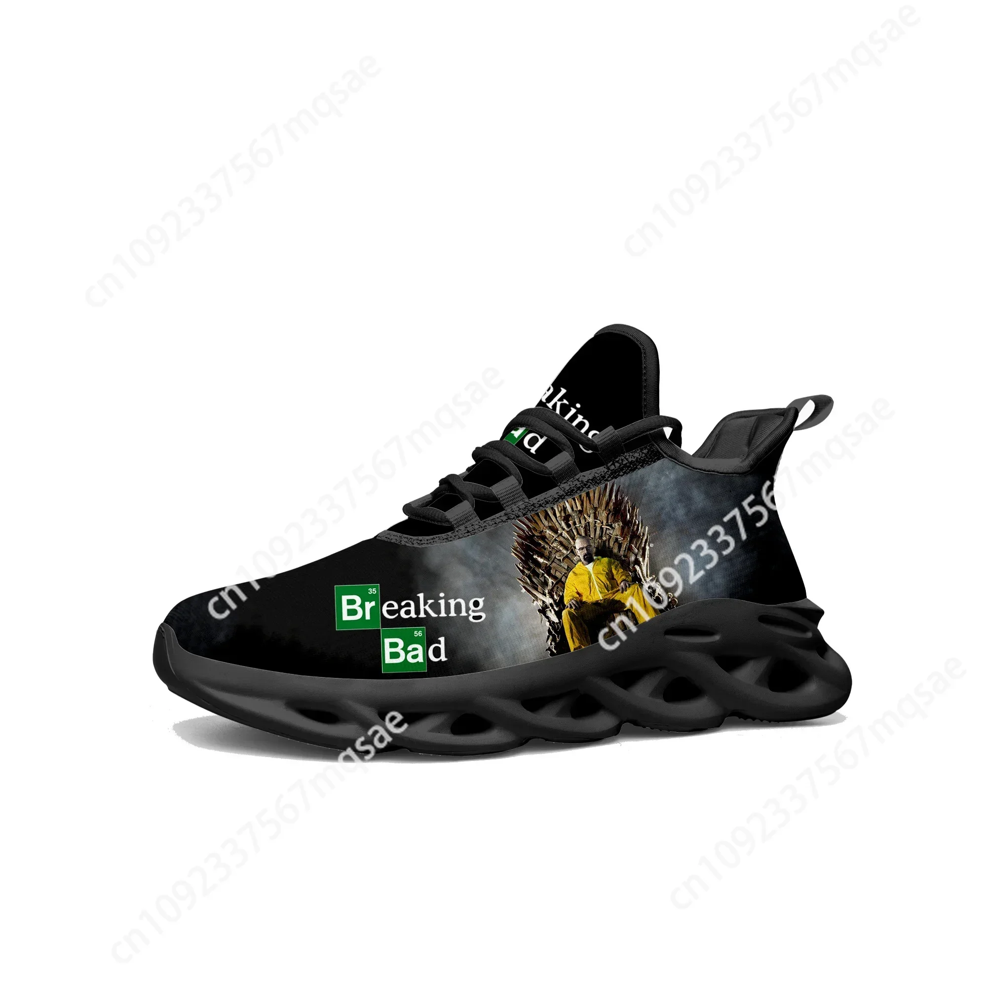 

Breaking Bad Heisenberg Flats Sneakers Mens Womens Sports Running Shoe Sneaker Lace Up Mesh Footwear Tailor-made Shoe Black