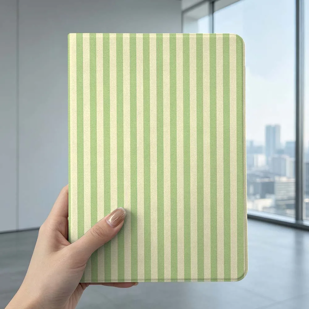 Vertical Striped Art Pen Tray For Xiaomi Poco Redmi Pad 8 2 4 C1 6 6S 7 7S SE 9.7 14 11 11.2 12.1 12.5 Inch Tablet Case