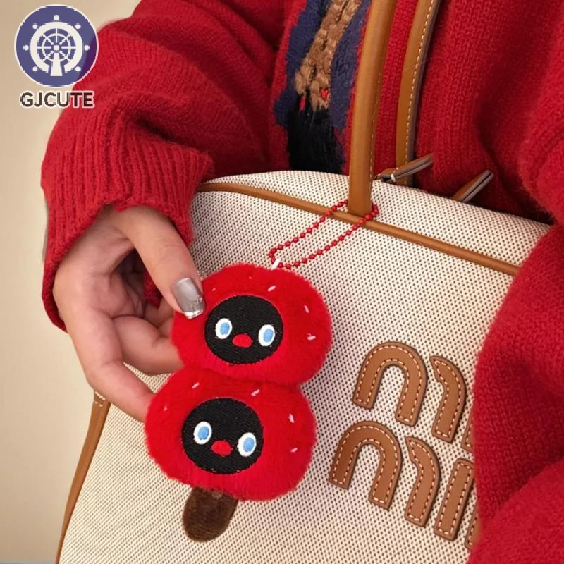 1Pcs Cute Plush Christmas Doll Pendant Keychain Kawaii Stuffed Snowman Doll Toys Backpack Hangings Decoration Accessories Gifts