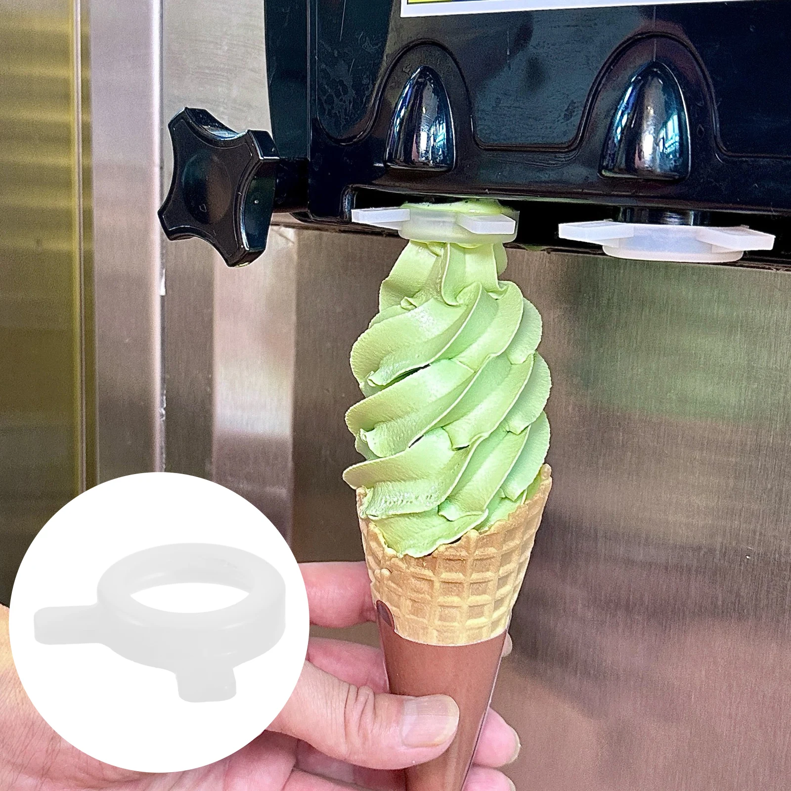 

Ice Cream Machine Outlet Flower Mouth Styling Hat Accessories Makers Easy Installation Removal Versatile Design Gelato Maker