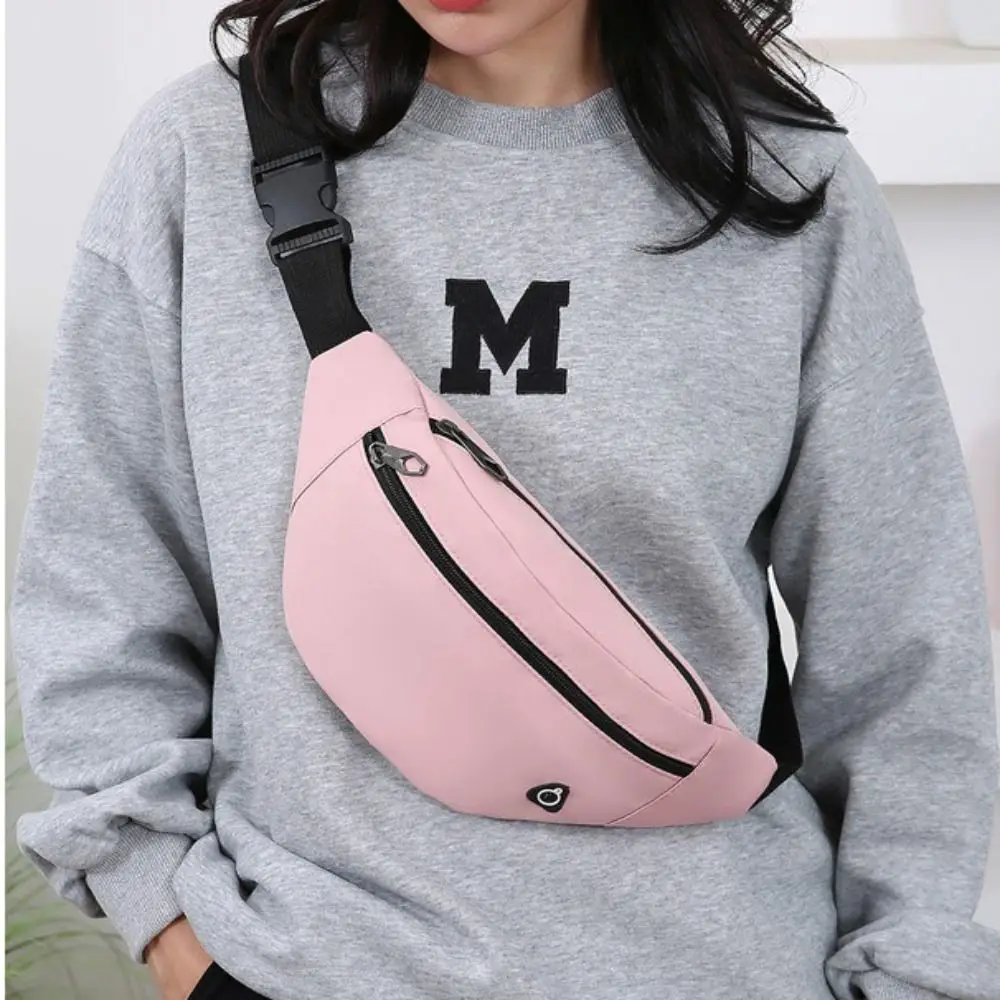 Fashion Large Capacity Crossbody Bag Waterproof Spacious Messenger Bag Multi-Pocket Solid Color Shoulder Bag Korean Style