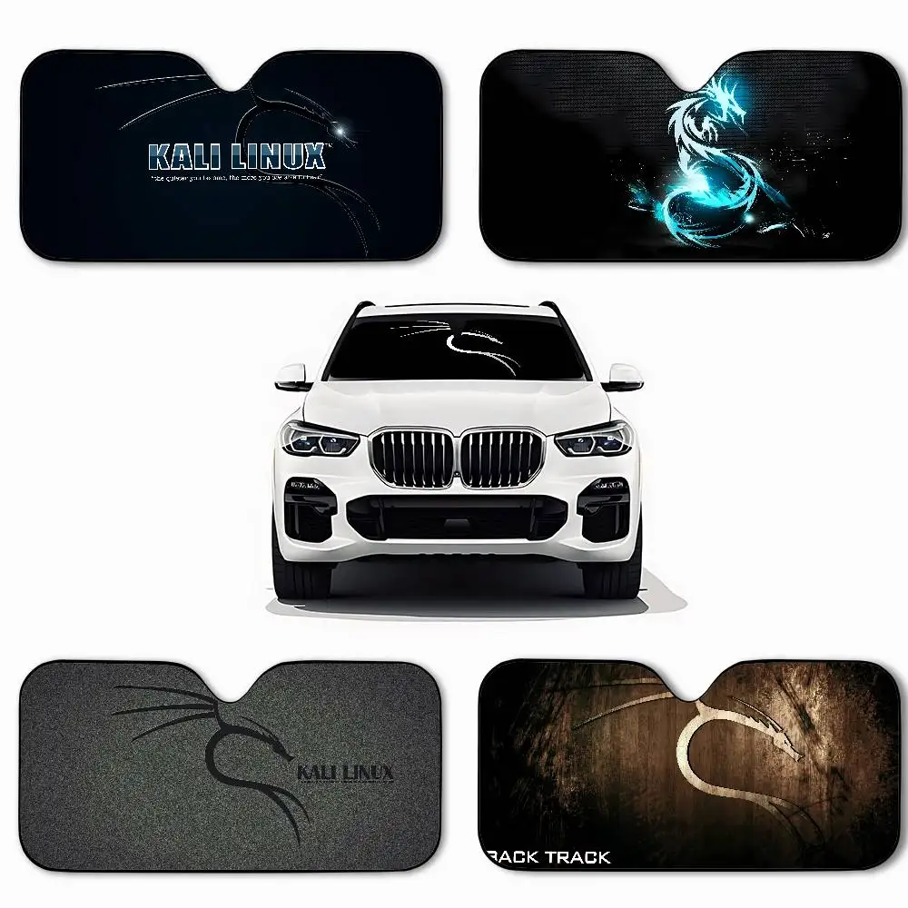 

K-Kali Linux Car SunShade Car Sunshade Covers Cover Universal Windscreen Folding Visor