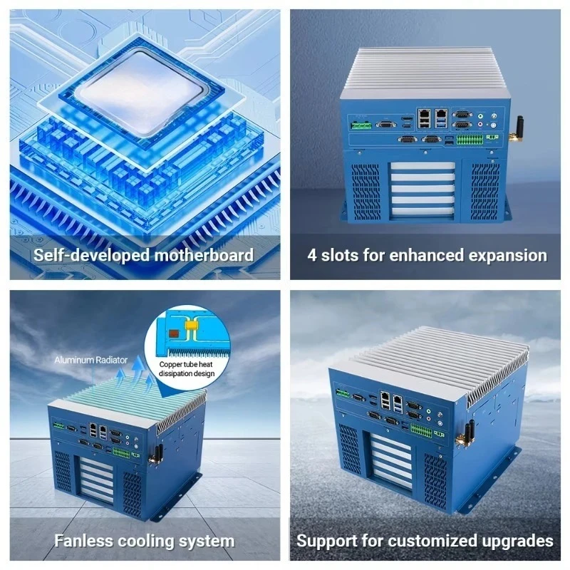 for 12th Gen i3 i5 i7 i9 Fanless Mini PC  Industrial Box Computer  High Speed Processing Embedded Station
