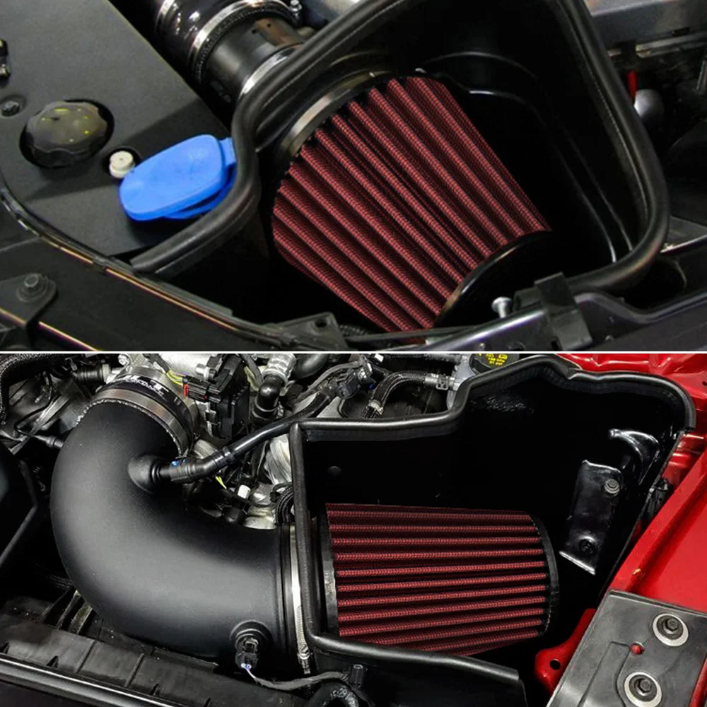 Universal High Flow Inlet Car Cold Air Intake Air Filter Cleaner Pipe Modified Scooter 4\