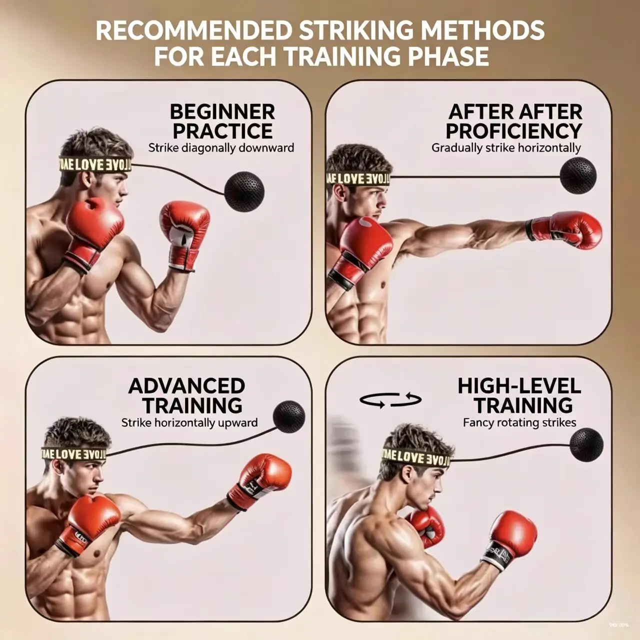 Head Mounted Boxing Reflex Ball, Used for Combat Hand Eye Coordination and Sensitivity Training in Fitness, Mixed Martial Arts