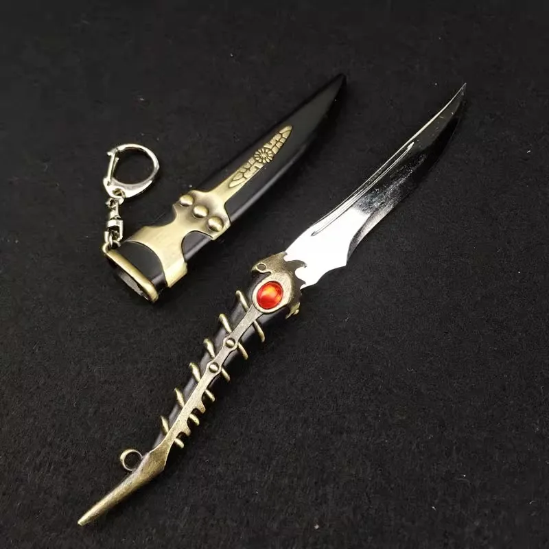 18cm Dragonbone Knife Aegon Dance of the Dragons Valyrian Steel Medieval Metal Weapon Model Keychain Samurai Sword Toys Gifts