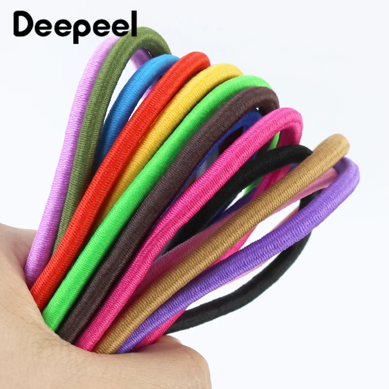 

20Meters 5mm Colorful Elastics Rope Garment Belt Elastic Band HairBand Rubber Bands Stretch Cord DIY Sewing Accessories
