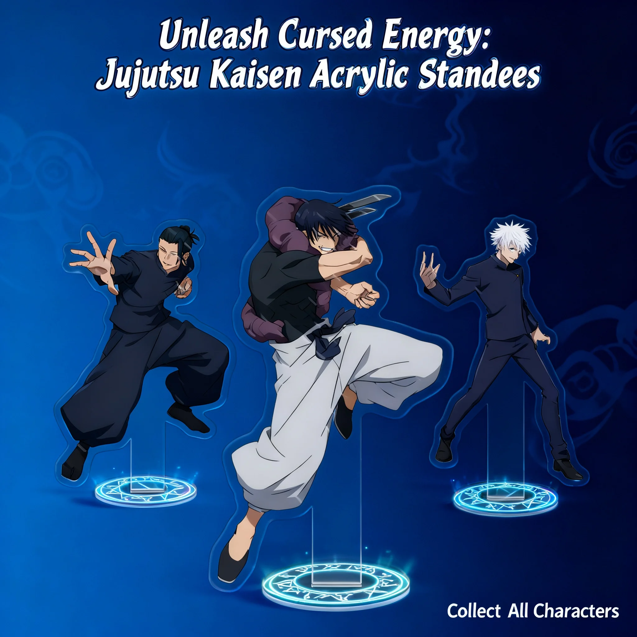 Figura de Acrílico de Jujutsu Kaisen, Gojo Satoru, Geto Suguru, Toji Fushiguro, Artículo de Anime, Decoración, Colección, Regalo para Fans