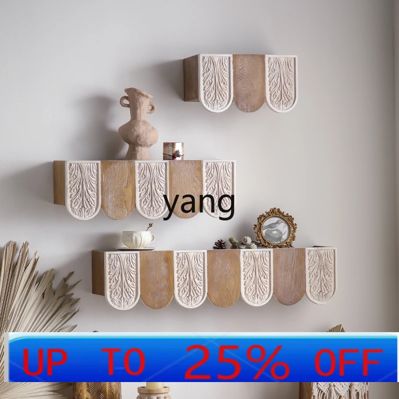 LTT Retro Vintage Aisle Wall Shelf for B&B Hotel Cafe Flower Shop Decoration