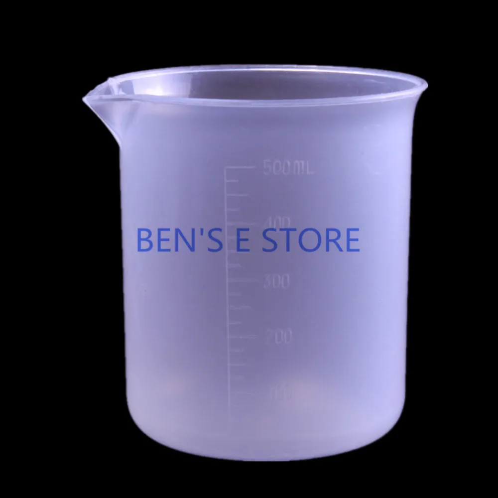 

4pcs/lot 500ml Plastic Graduated Beaker Cup Laboratory Chemistry set lab PP beaker