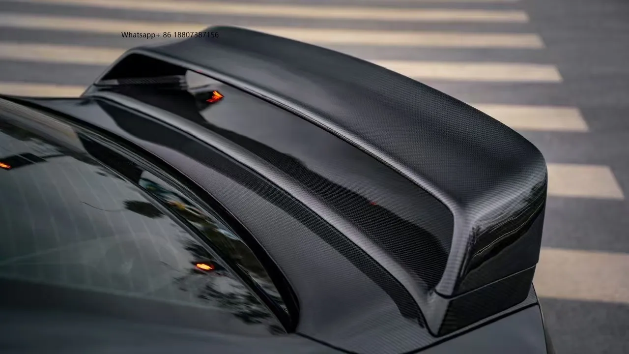 

For G42 M240 Carbon Fiber Double-Layer Rear Wing New Condition Bumper Exhaust Cut-Outs Bolt-On Universal Fitment 1 Year Warranty