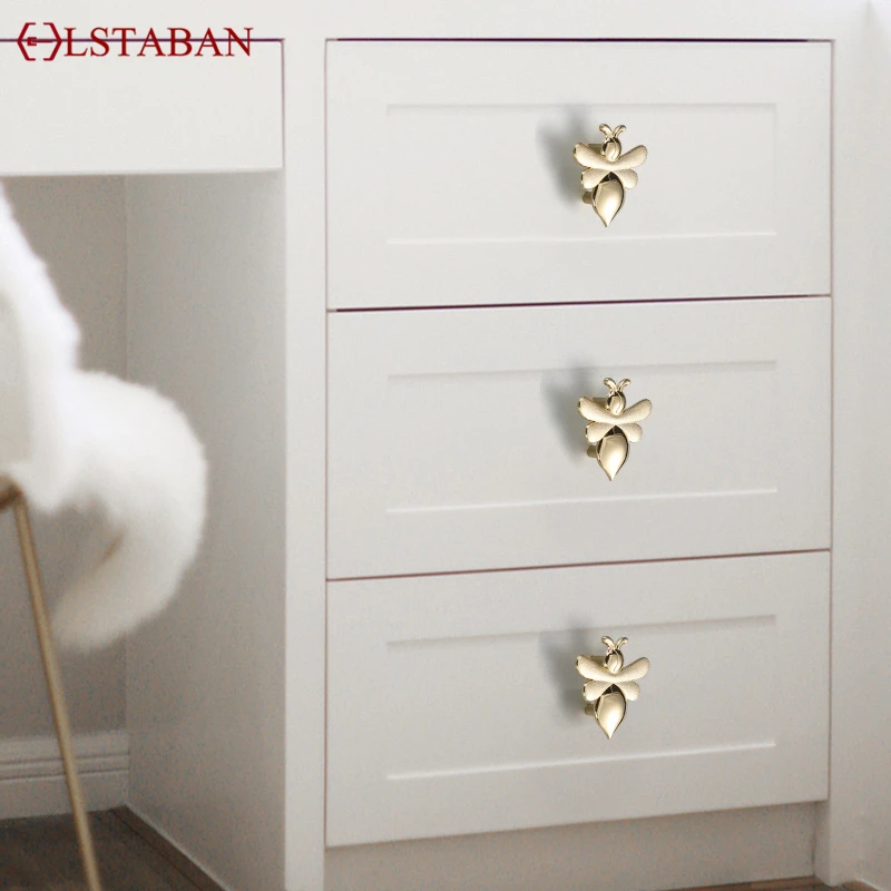 LSTABAN Zinc Alloy Animal Door Knobs Cabinet Wardrobe Bookcase Furniture Handle Kitchen Cupboard Drawer Pulls Hardware Handles