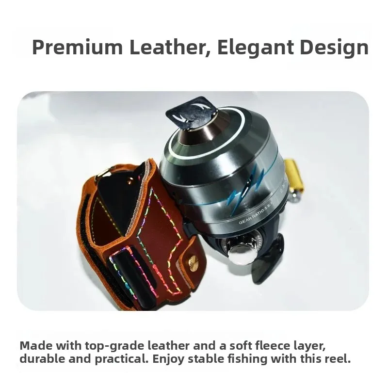 new-fishing-leather-arm-band-magic-stick-fish-label-dart-shooting-fishing-reel-accessory-unisex-outdoor-sports-traditional-toys