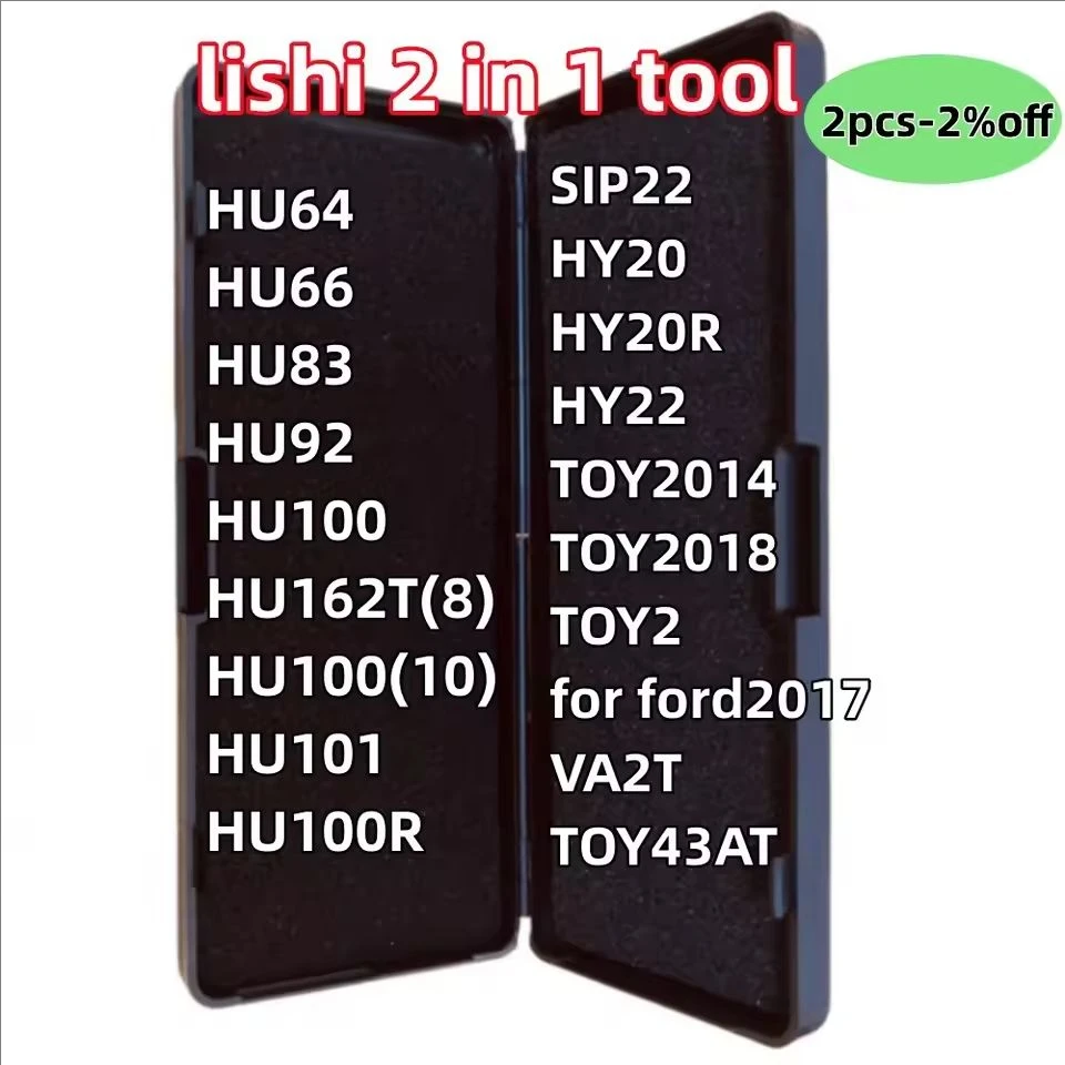 No Box Lishi 2 In 1 Tool MIT11 MIT8 MAZDA2014 HU87 HU49  HYN11 HY15 HY16 HY20 HY20R NSN14 GM39  tools