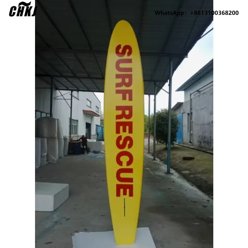 New Custom Cheap Inflatable Paddleboard Rescue Surfboard Safe Fiberglass Stand-Up Paddleboard Designed Lifeguard Rescue Board
