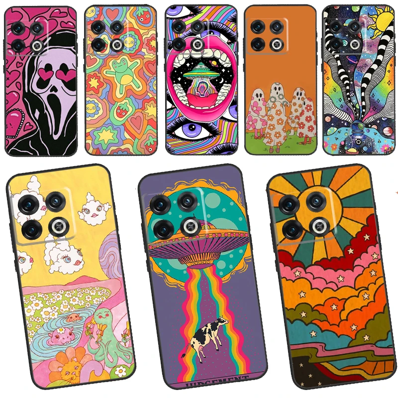 Cute Indie Hippie Case For OnePlus 11 10 9 8 Pro 8T 9R 10T 9RT Ace Nord 2 2T CE N10 N100 N20 N200 Back Cover