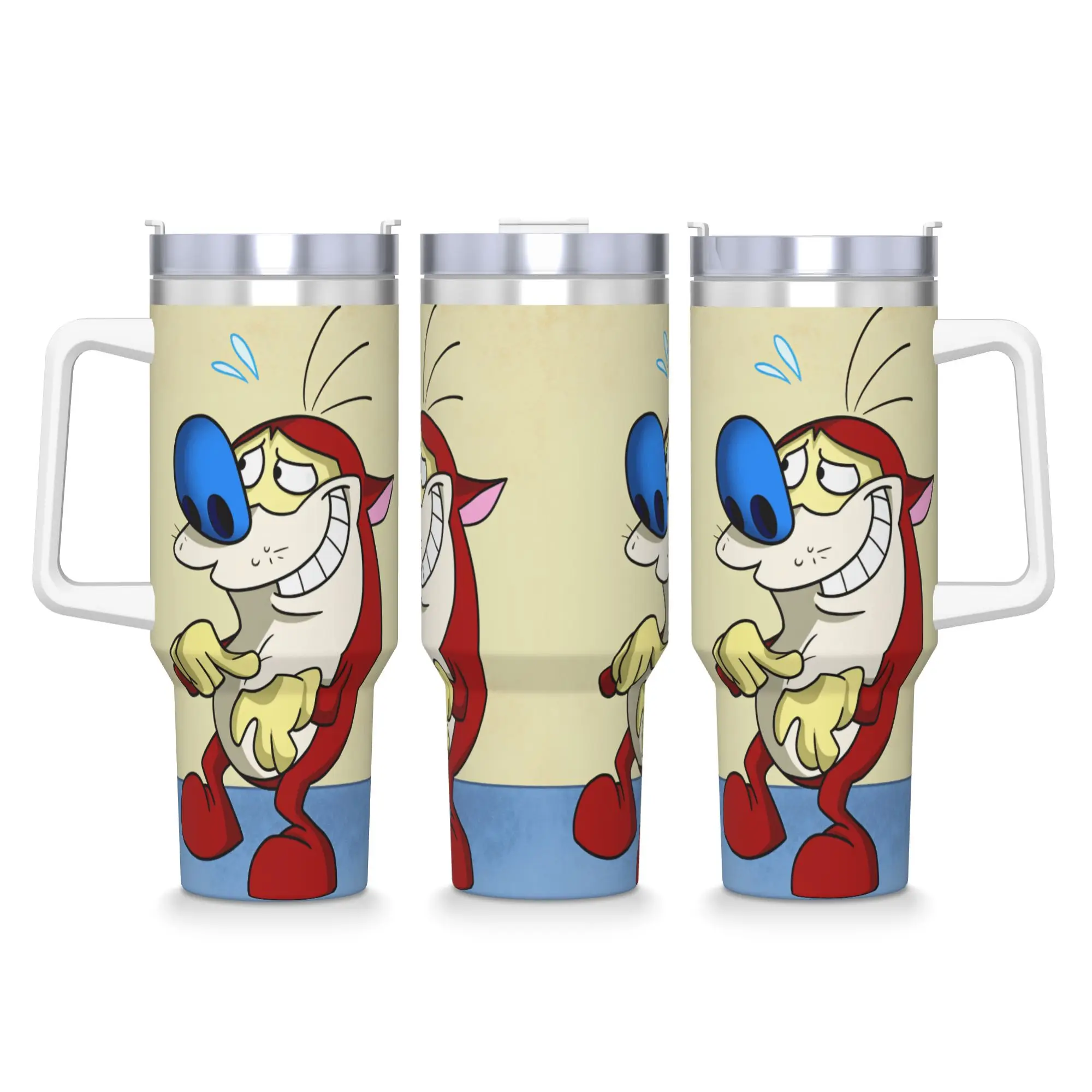 ステンレス鋼製タンブラー-r-ren-s-stimpy-ショー-サーマルマグ-ポータブル-ホットドリンク-カーマグ-車用-カスタム-diy-ウォーターボトル