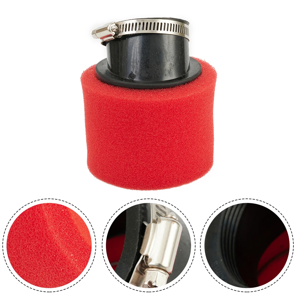 Practical Brand New Motorcycle Air Filter 2-strokes & 4-strokes 50mm Angled For ATV Go Kart Pocket Dirt Bike Red