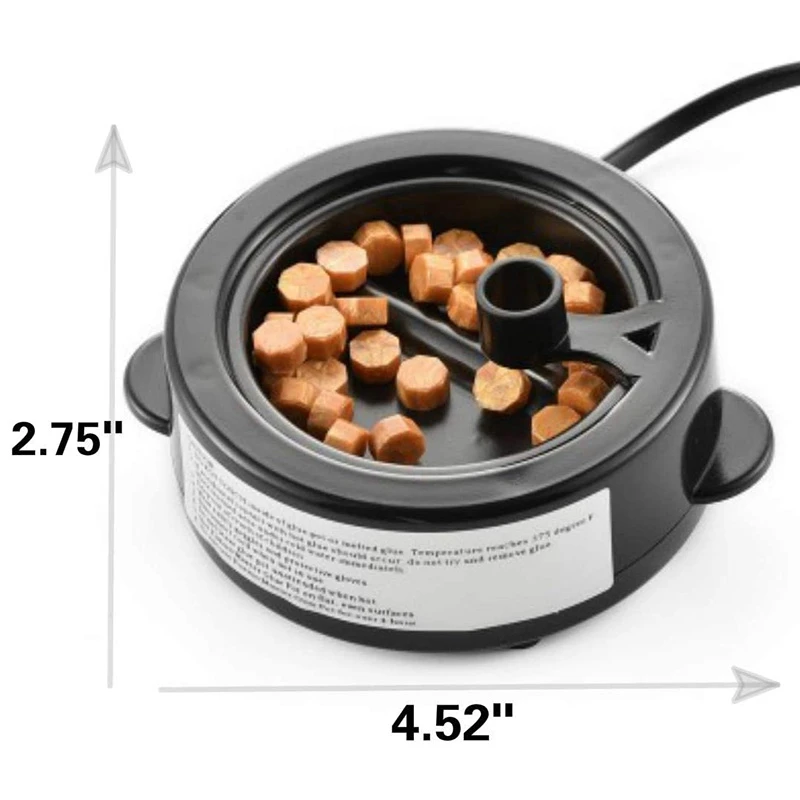Imagem -02 - Forno de Fusão de Cera de Vedação Aquecedor de Vedação de Cera Elétrica Forno de Fusão de Cera Elétrica Mini Panela de Cola Plugue au