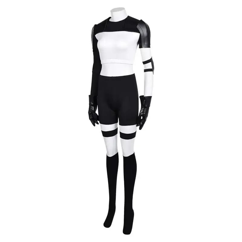 

asdh8@Women Death Robots Cosplay Costume TV Love Roleplay Top Shorts Socks Gloves Belt Adult Outfits Halloween Carnival Party Su