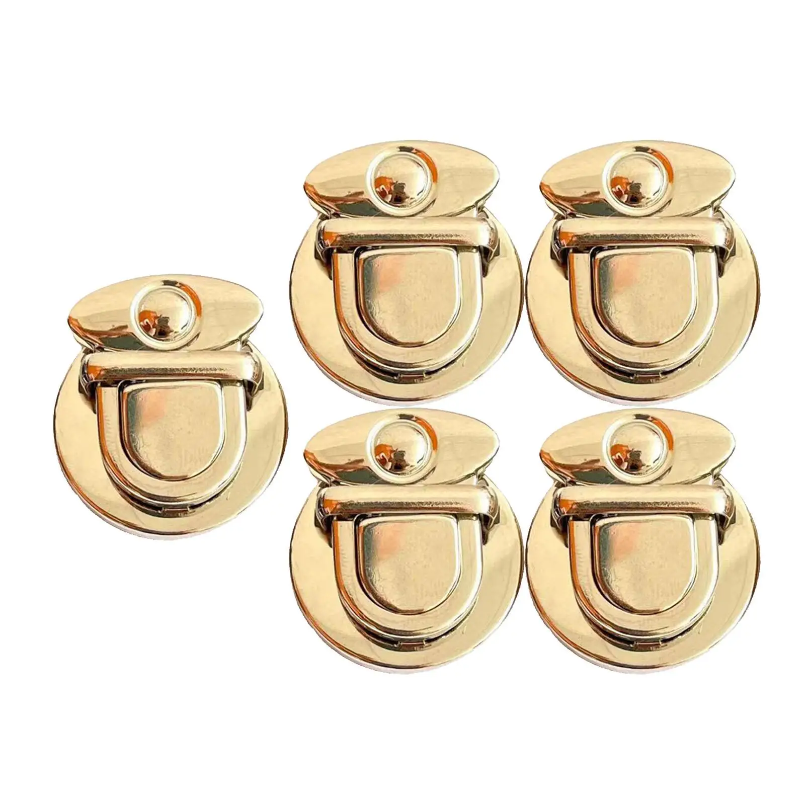 Purse Lock Clasp for Handbag Metal Tuck Lock Catch Bag Fastener DIY Leather Craft Closure Hardware for Travel Luggage