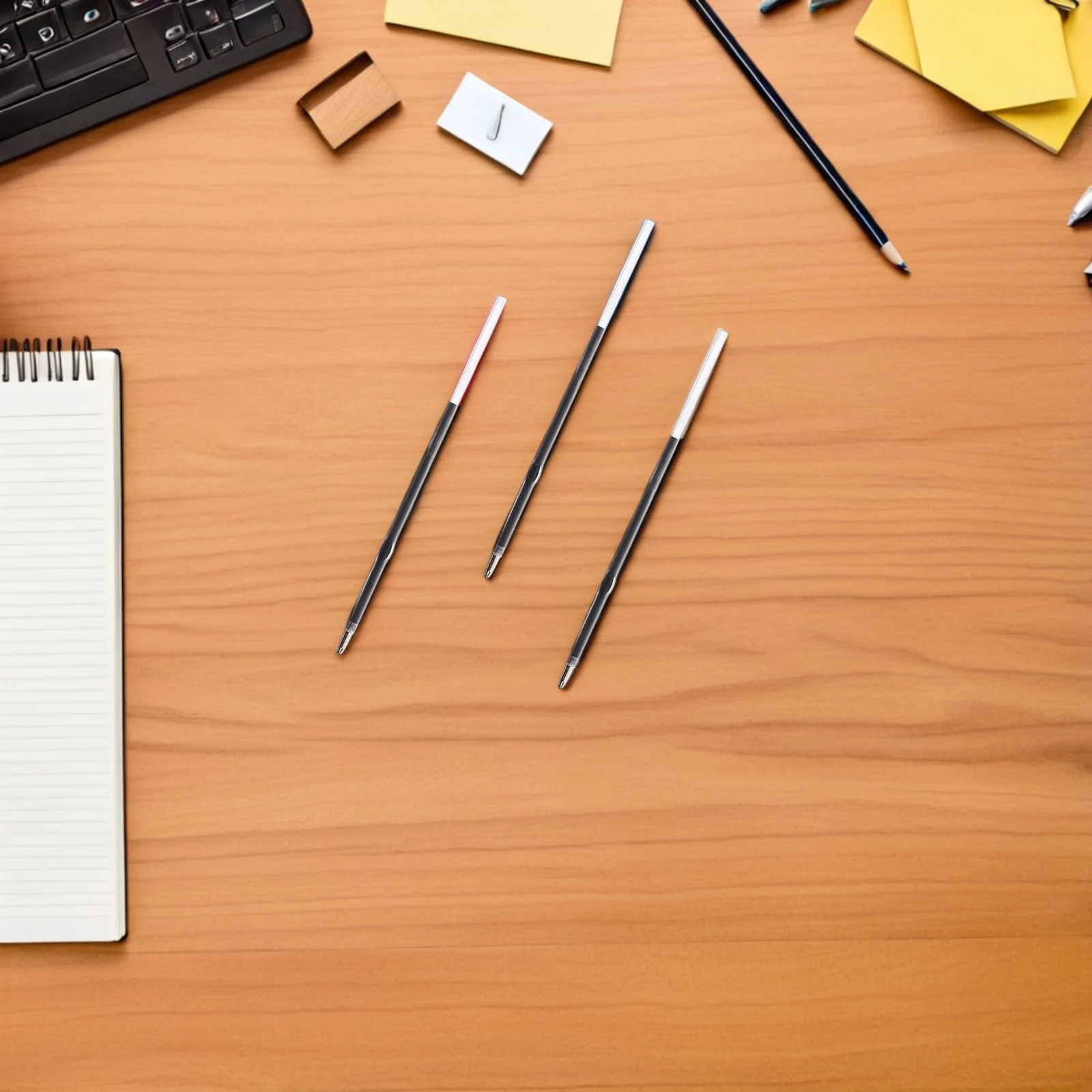 400 قطعة أسود 0.7 مللي متر عبوات أقلام حبر جاف عالية الأداء تدفق الحبر السلس استبدال الأساسية لطلاب المدارس المكتبية #6