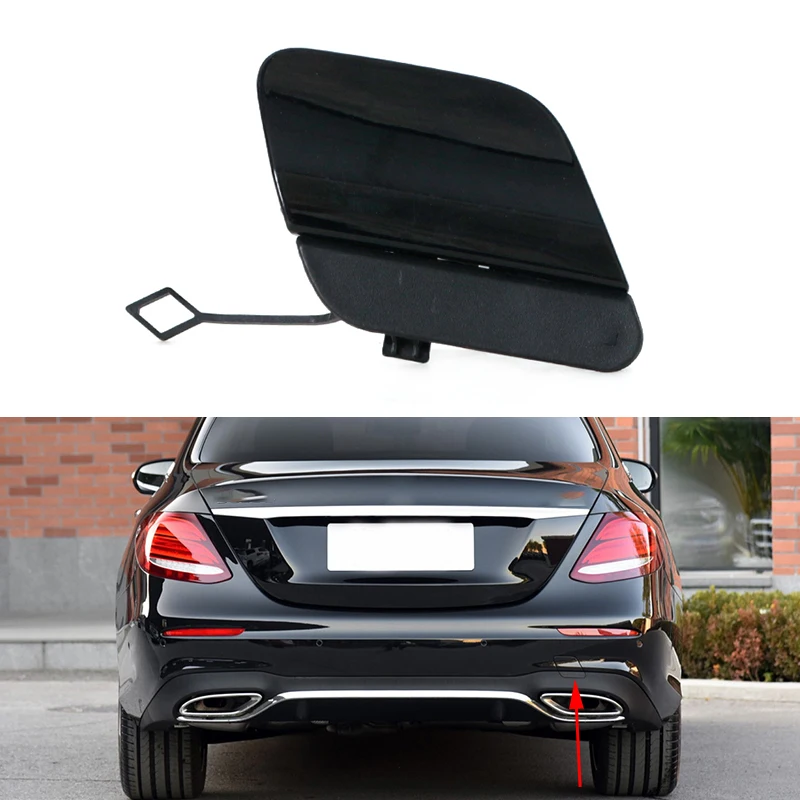 

For Mercedes Benz W213 S213 E-Class EClass 2017-2020 Rear Bumper Tow Hook Cover Lid Trailer Hauling Eye Cap Unpainted