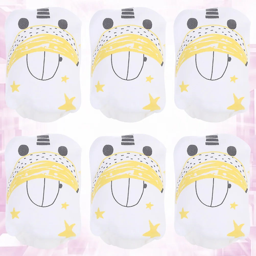 

3 пары детских варежек, регулируемые хлопковые перчатки с защитой от царапин, белые дышащие прочные регулируемые детские перчатки для младенцев