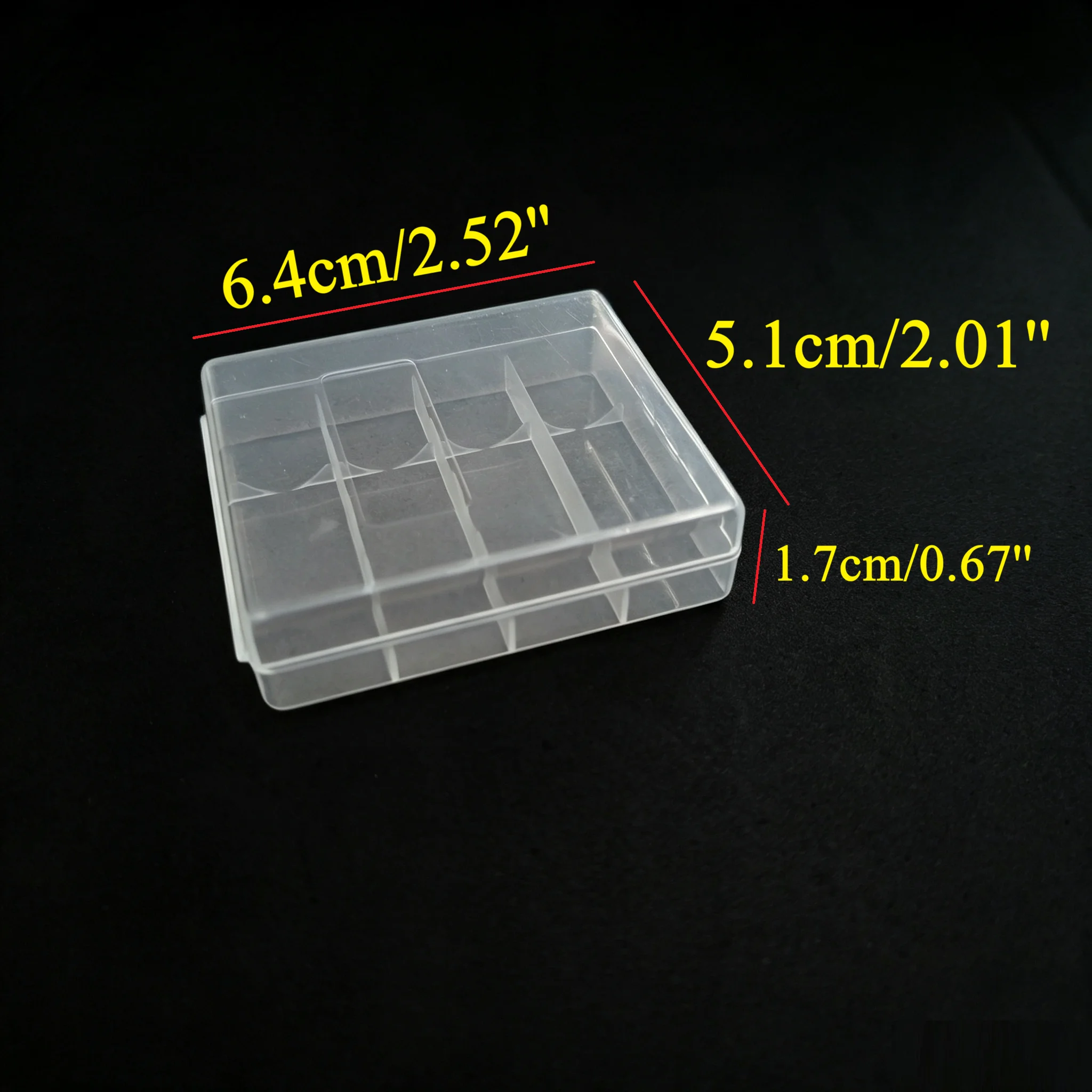 Sturdy Transparent Plastic Battery Box AA/AAA Battery Storage Box Battery Organizer PP Material Battery Case