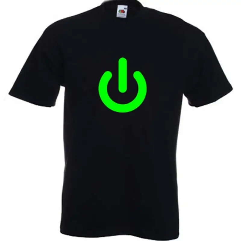 Футболка с кнопкой питания Gaming Geek Nerd, компьютерная игра в стиле ретро, размеры от S до Xxxl