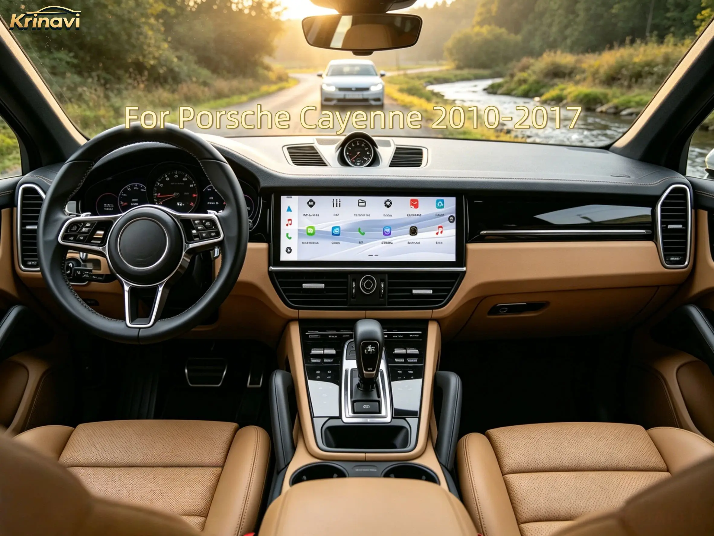 For Porsche Cayenne 2010-2017 Android 13 Auto Stereo Carplay Car GPS Navigation Multimedia Player HeadUnit Radio Media Satnav