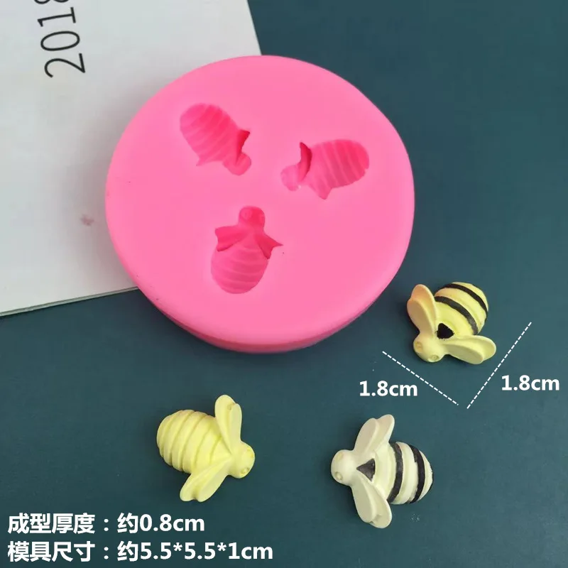 3D Baking Tools Bee Honeycomb Silicone Epoxy Mold DIY Chocolate Candy Biscuit Making Baking Silicone Moulds Cake Chocolate Molds