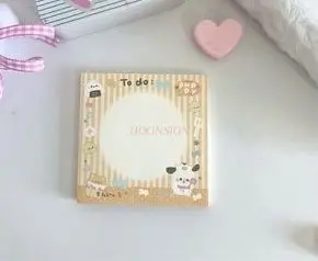 1book Cute Little Dog Simple Memo Book Ins Non Adhesive Tearable Message Notebook Student Account Material Book