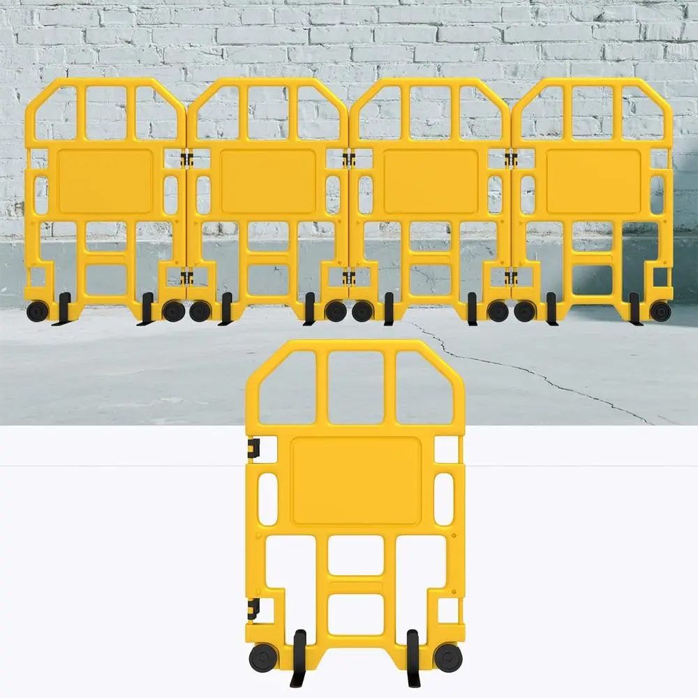 

1 Panel Portable Saety Barrier, Mobile Saety Barricade, oldable Security Barricade ence, PVC Security Sign Barrier Gate or Doubl