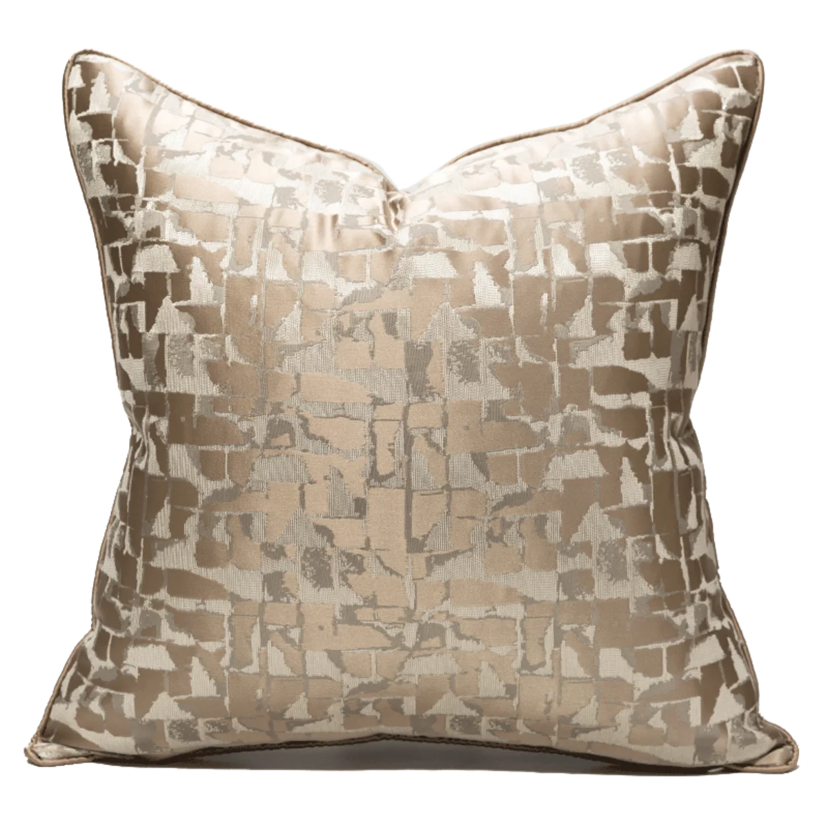 Premium Throw Pillow Covers Blue and Gold, Arabic Design for Home Decor, Soft Cushion Case for Couch Bed Car Seat, Living Room