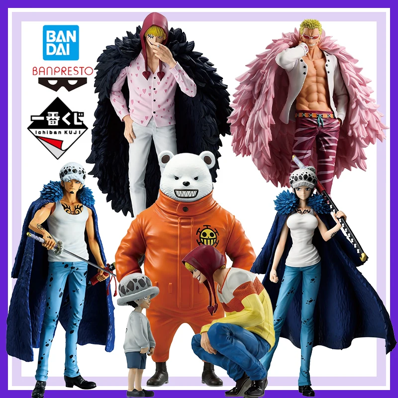 

Подлинная абсолютно новая и неоткрытая игрушка Bandai Banpresto One Piece Ichiban Kuji Bepo Donquixote Rosinante Donquixote Doflamingo