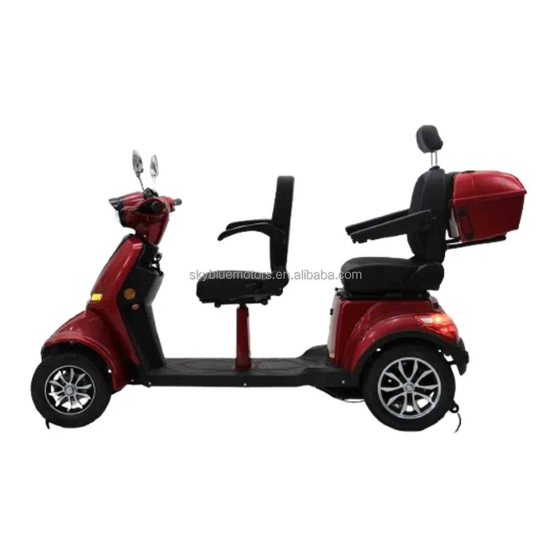

Factory Hot Selling 4 Wheel Mobility Scooter Double Seat Electric Scooter for the Elderly 1000W Scooter Heavy Duty