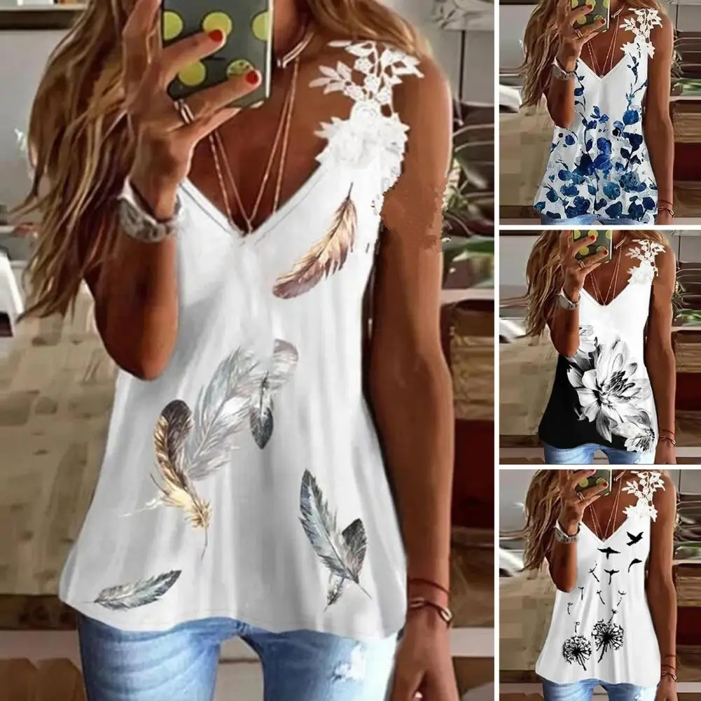 

Women Blouse Female Vest Top Summer Off Shoulder Popular Printed Sexy Top