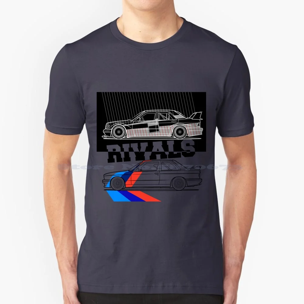 Rivals T Shirt 100% Cotton Tee Dtm German Legend Holydays Carartist Cardrawing Automotivearts Carposters Speedhunters Race 190e