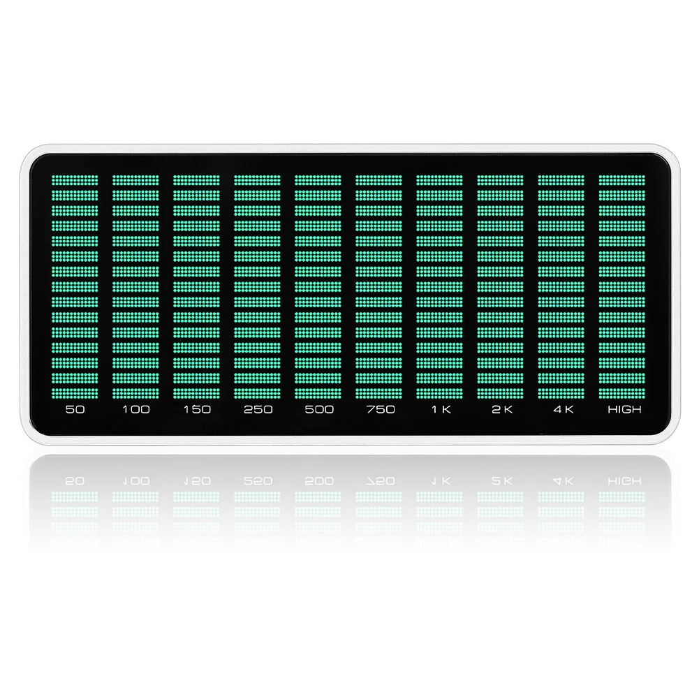 High Precision Music Level Meter Featuring Adjustable Brightness and Peak Hold Functions for Accurate Monitoring