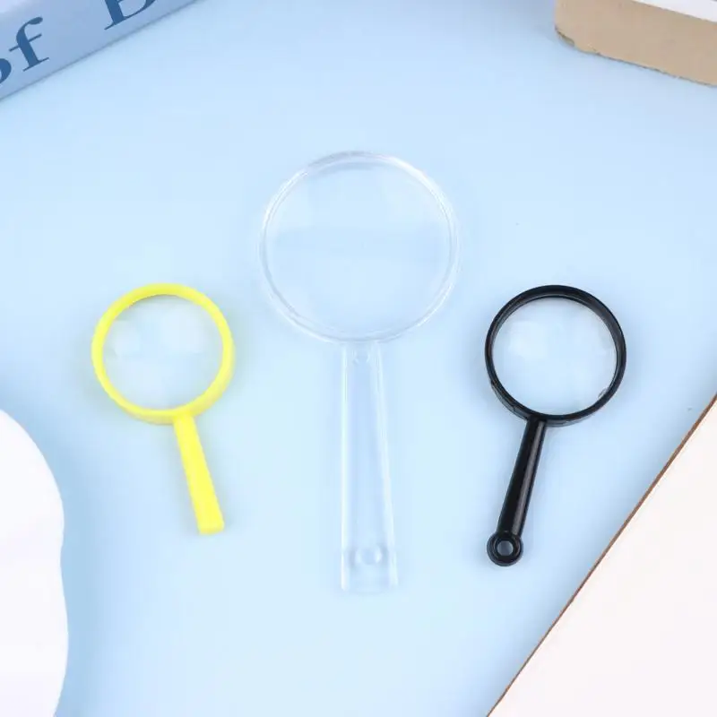 ~New Sale 10Pcs Portable Handheld Mini Magnifying Glass Children Observation Tools For School Outdoor Scientific Supplies