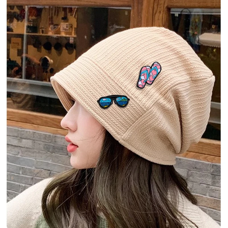 New Style Hot Sale Sunglasses Summer Cool Brooch Cute Cartoon Creative Zinc Alloy Drop Oil Pin Badge DIY Clothing Bags Hat Scarf
