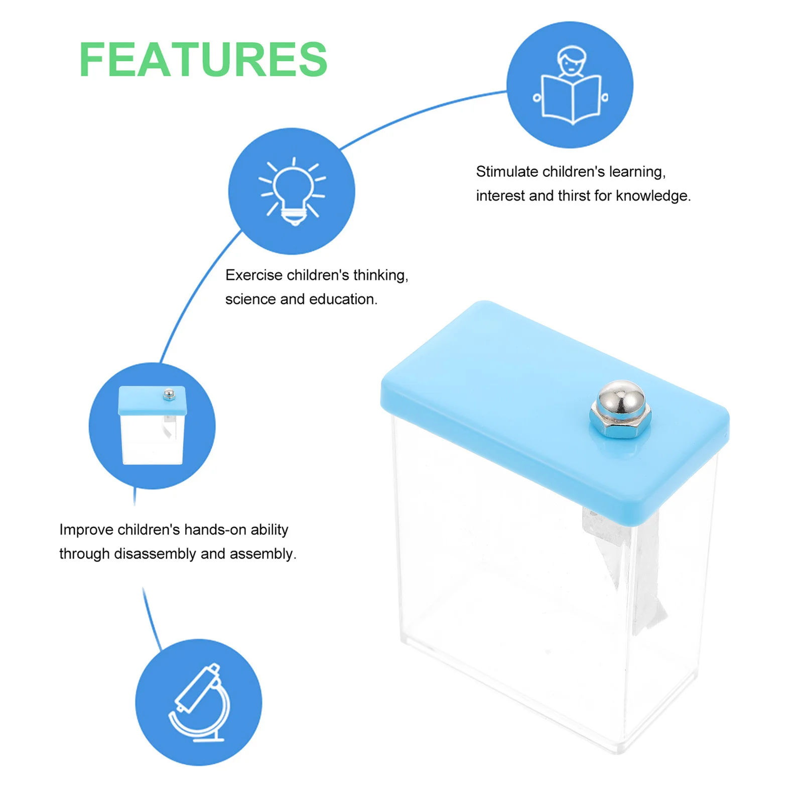 

3pcs Foil Plastic Body For Physics Experiment Equipment School Lab Lightweight Durable Science Tool Electrometer